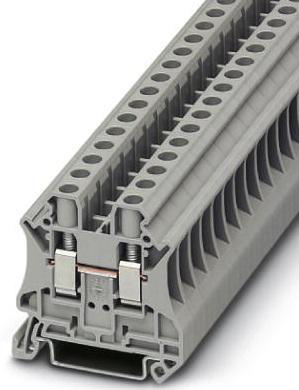 PHOENIX 3044131 UT6 TERMINAL BLOCK 8.2MM GRAY 50A #24-8 SCREW