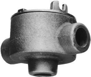 Product image for Outlet conduit D-style aluminium round cover 3/4"