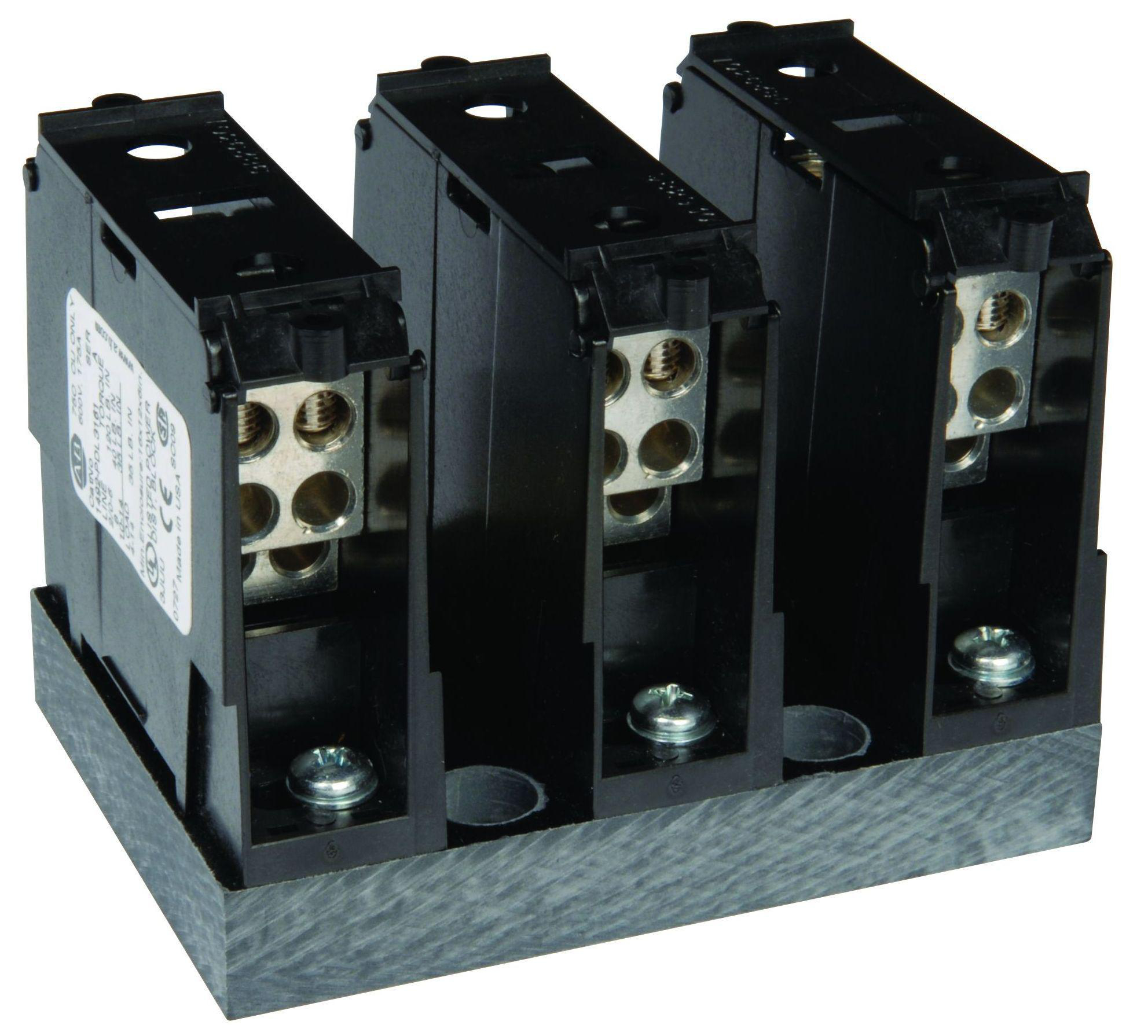 Product image for Block power distribution feed-spacing 3-pole 6-openings 4-14AWG 175A