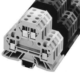 Product image for Block terminal mini 2-circuit screw 16-22AWG 15A 300V red