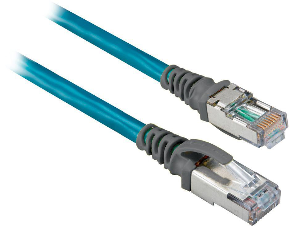 Product image for Cable ethernet 8 conductor RJ45 straight male 1m