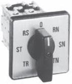 Product image for Switch control & load IEC base/DIN mount 1-pole 0-RS-ST-TR 45..... voltmeter 12A