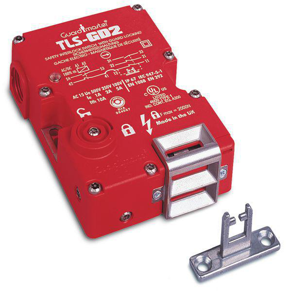 Product image for Switch guard locking power to release 2NC M20 110VAC/DC