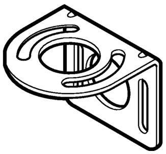 Product image for Mounting bracket right angle 360 degree