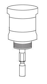 Product image for Probe fitting SS 200psi 1"thread