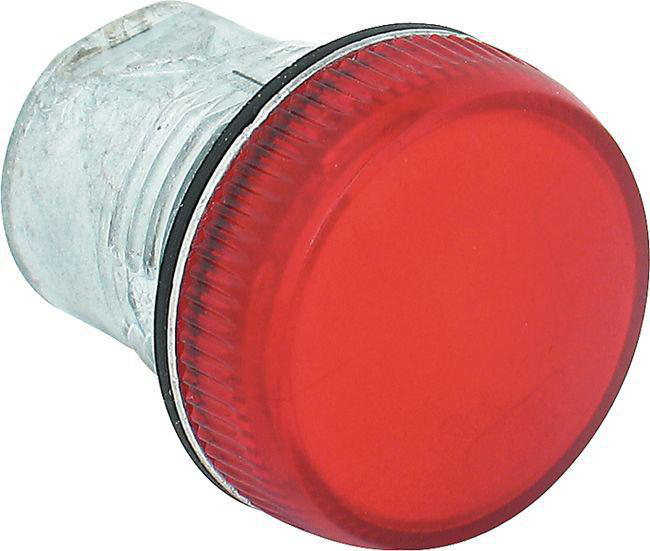 Product image for Pilot light operator metal diffuser green cap plastic latch 24V INC