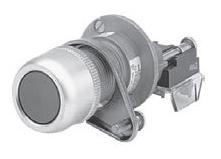 Product image for Pushbutton 4NO-4NC standard barrel flush head blue