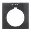 Product image for Plate legend EN MARCHE NEMA-4/4X grey