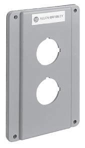 Product image for Enclosure pushbutton 6-operator die cast face plate