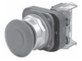 Product image for Operator push-pull 1NO-1NCLB aluminium head blue