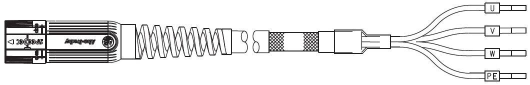 Product image for Cable power continuous flex 10AWG TPE M7 orange 15m