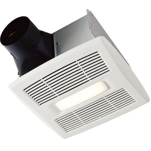 Product image for BROAN AE50110DCL FAN BATH FLEX DC SELECTABLE CFM 50-80-110 C/W LED LIGHT 11W 3500K