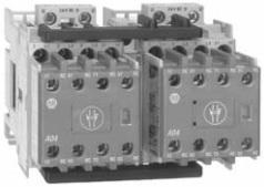 Product image for Contactor reversing safety 1NO-5NC 3-pole 7-1/2HP 9A 24VDC