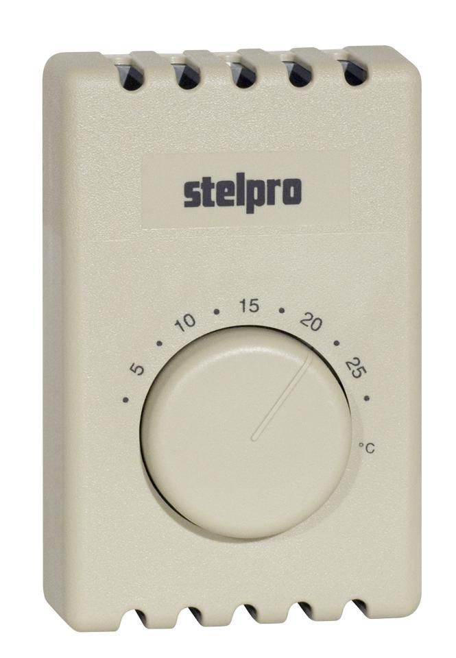 Product image for Line voltage thermostat 1 Pole 120/240V Beige Square