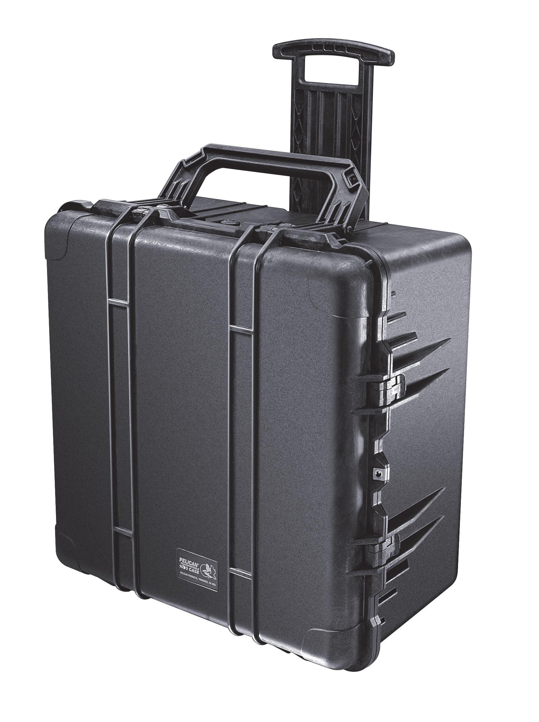 Product image for Case transport w/foam and wheels black 27.2x27.5x16.3"