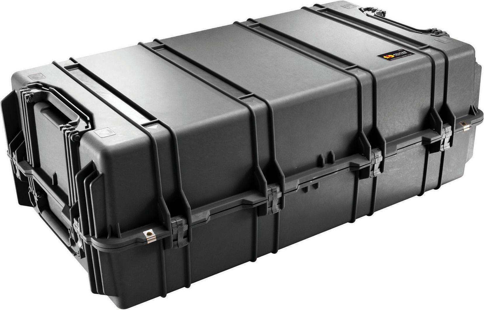 Product image for Case long w/foam and wheels black 44.90x25.32x16.50"