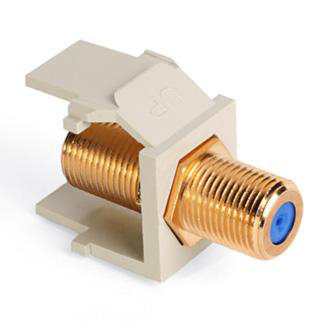 Product image for Adapter f-type fem 360.. gold plated 75O Ivo