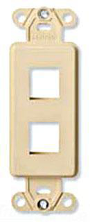Product image for Insert QuickPort Decora plus 2-port white