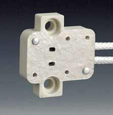 Product image for Lampholder miniature bi-pin with mica cover