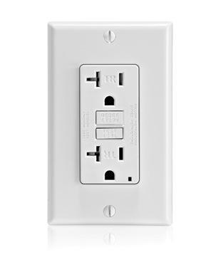 Product image for Receptacle gfci tamper res pc 2P3W 125V 20A Ivo