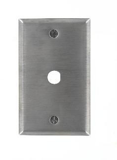 Product image for Wallplate standard 1-gang metal 302SS