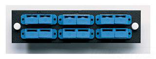 Product image for Adapter plate steel 12 fiber bronze sleeve blue