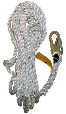 3M™ DBI-SALA® Rope Lifeline with 2 Snap Hooks, 1202842C, 100 ft