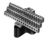 Product image for Neutral bar aluminium 14-4AWG 24 taps