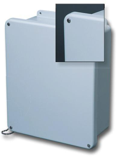 Product image for Enclosure MJ-series 4-screw grey 9.4x4.2x11.6"
