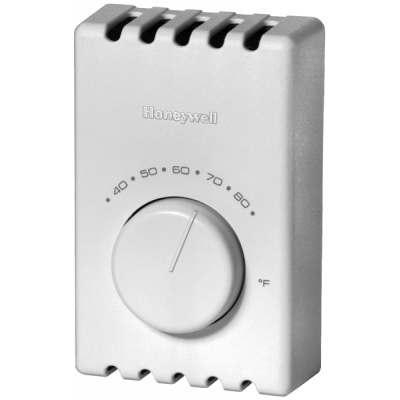 HONEHC T410A1021/U THERMOSTAT ELECTRIC HEAT USED WITH ELECTRIC BASEBOARDS CONVECTORS AND FAN FORCE