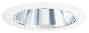 Product image for Reflector trim for 3-3/4" adjustable cone chrome/white