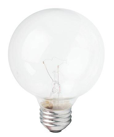 Product image for Lamp incandescent G25 40W E26 120V clear
