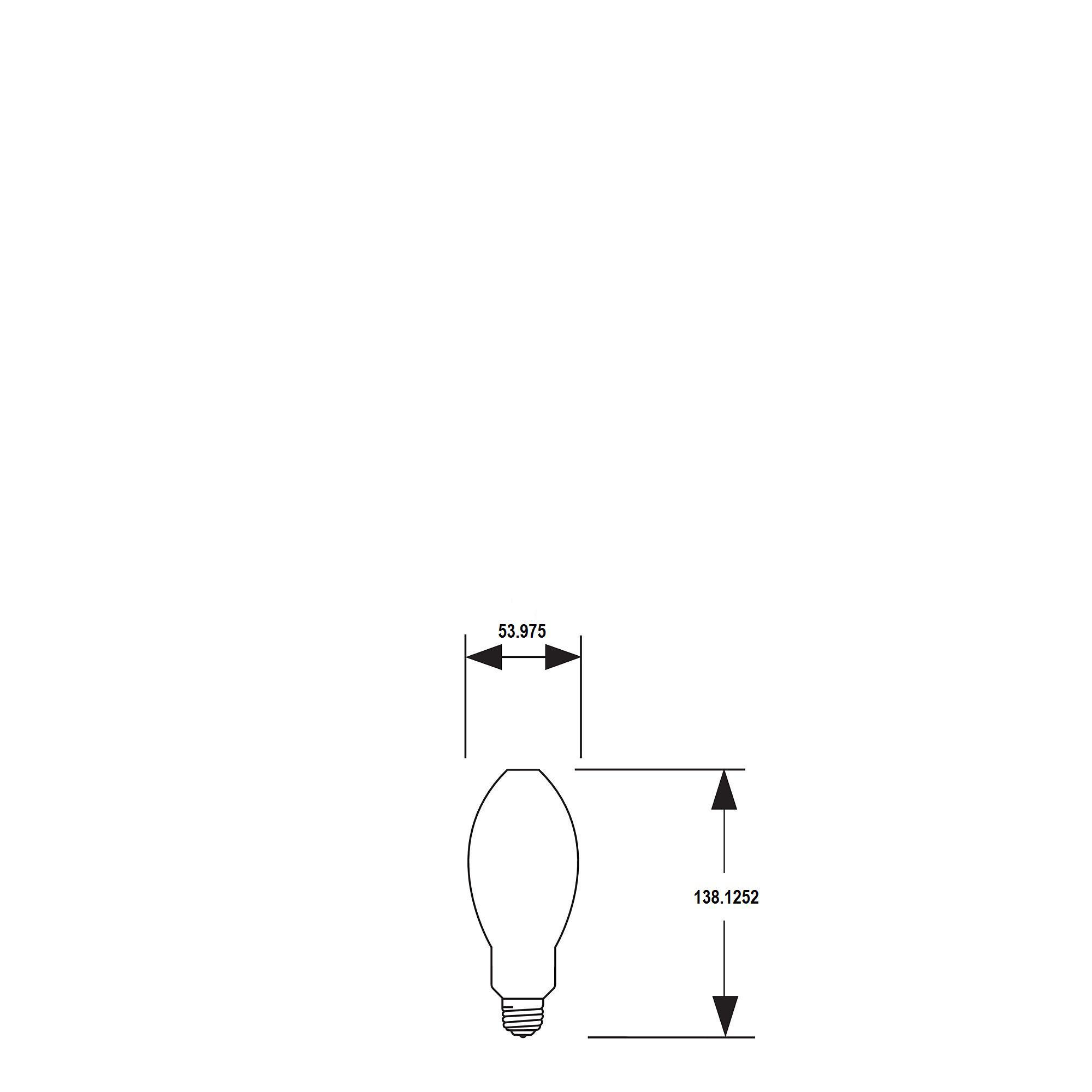 Product image for Lamp HID metal halide BD17 100W E26 97V coated