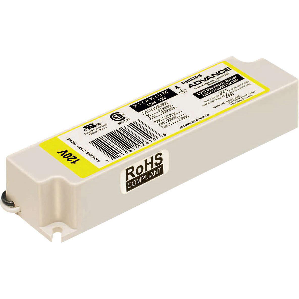 Product image for Driver LED electronic 20W 0.7A-201V 120V 50/60Hz 0-10V dimmable