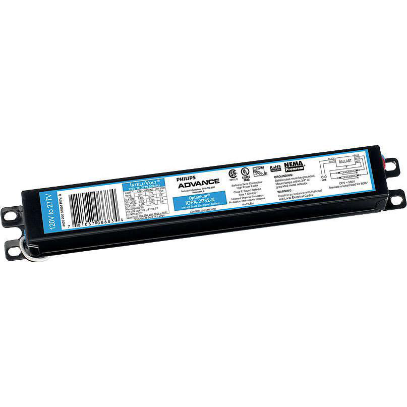 Product image for Ballast electronic T8 1-2x17/25/28/30/32W 120/277V 50/60Hz