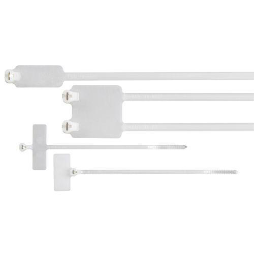 Product image for Cable tie 4x.09" clear Identag .78x1" ss-lock