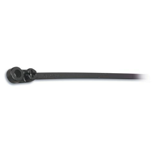 Product image for Cable tie 14x.3" 120lbs UVblack MThole ss-lock