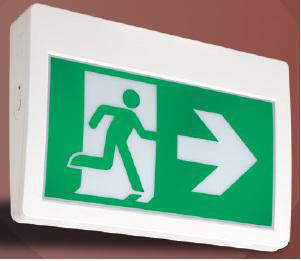 Product image for Sign exit LED AC remote self powdered 4.2/3.6W 120/347VAC 0.5/0.4AMP