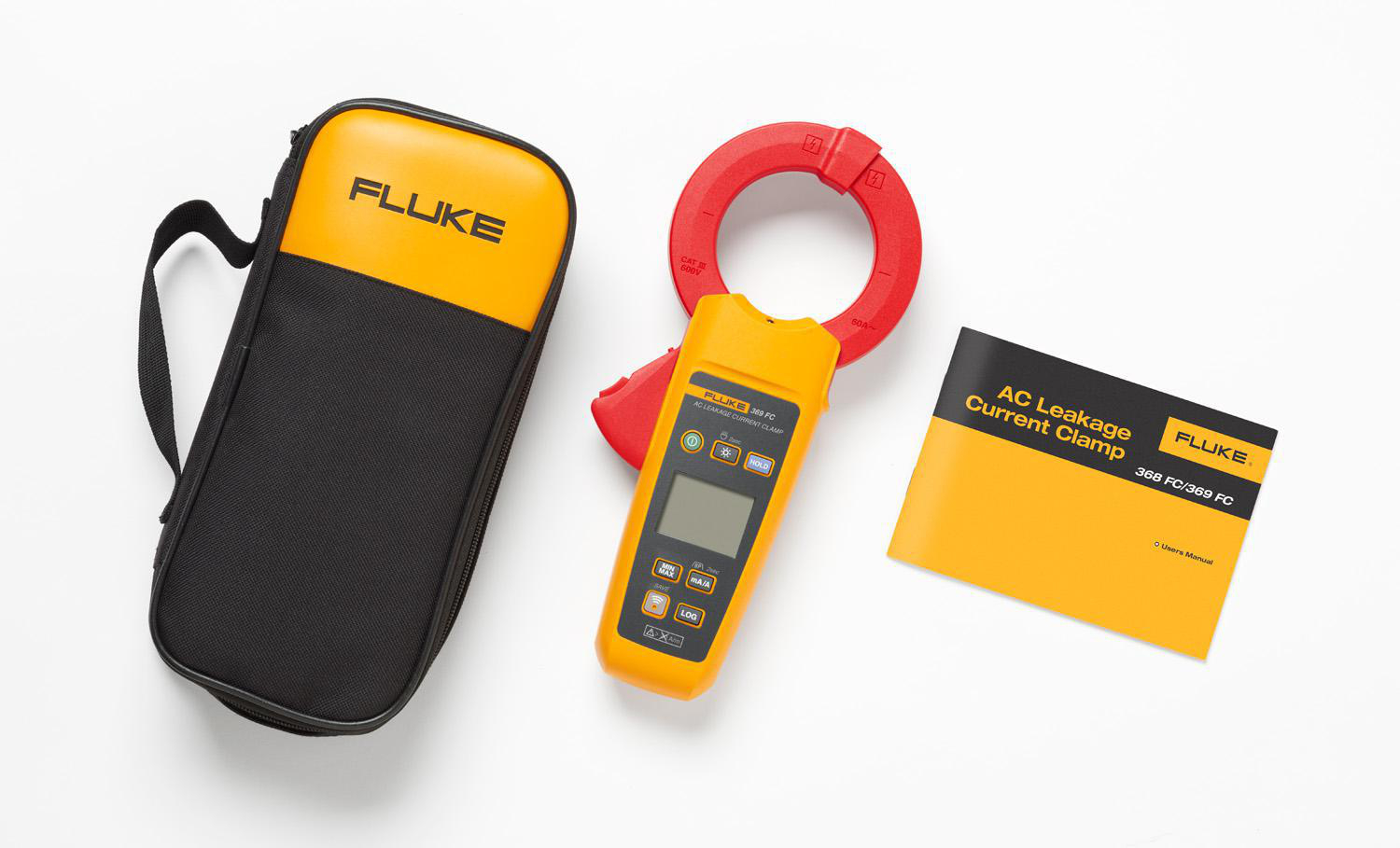FLUKE 369FC METER LEAKAGE CURRENT CLAMP CAT3 600V BACKLIT DISPLAY WITH SOFT CASE