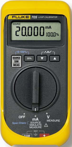 Product image for Loop calibrator with span check 28vdc 20ma
