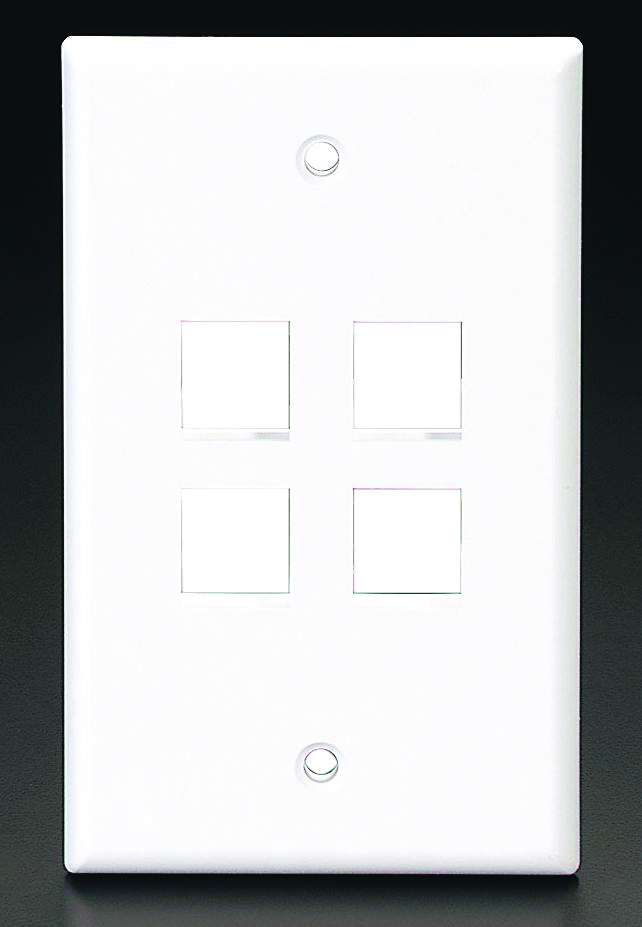 PANDUIT PANNET FACEPLATE QUADRUPLEX