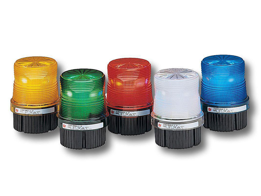 Product image for Strobe light warning 120V 0.25A red Fireball