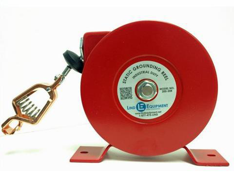 Product image for LIND_EQUIPMENT R-20R REEL STATIC GROUND W/20FT CABLE & REB CLAMP