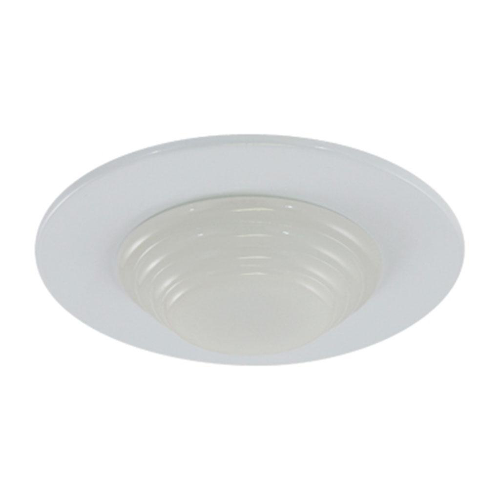 Product image for Trim shower with frosted glass 4" white