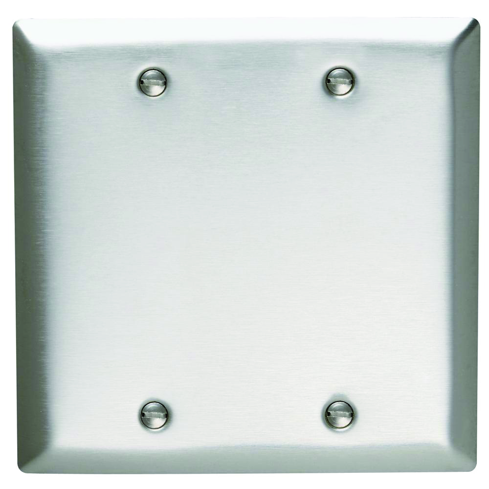 Click Definity Stainless Steel 5A Round Pin Socket Outlet Cover Plate (SCP238SS)