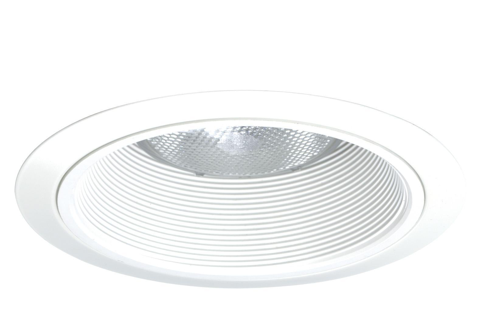 Product image for Trim ring PAR30L tapered white baffle 6in white