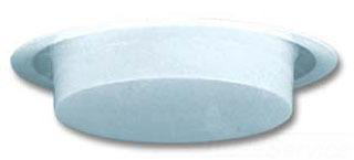 Product image for Trim drop lens polycarbonate 6in opal white