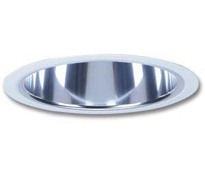 Product image for 6IN OPEN CLEAR SPECULAR, NARROW WHITE FL