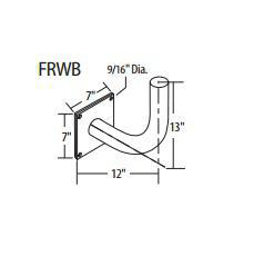 Product image for Wall bracket 2 3/8in dark bronze