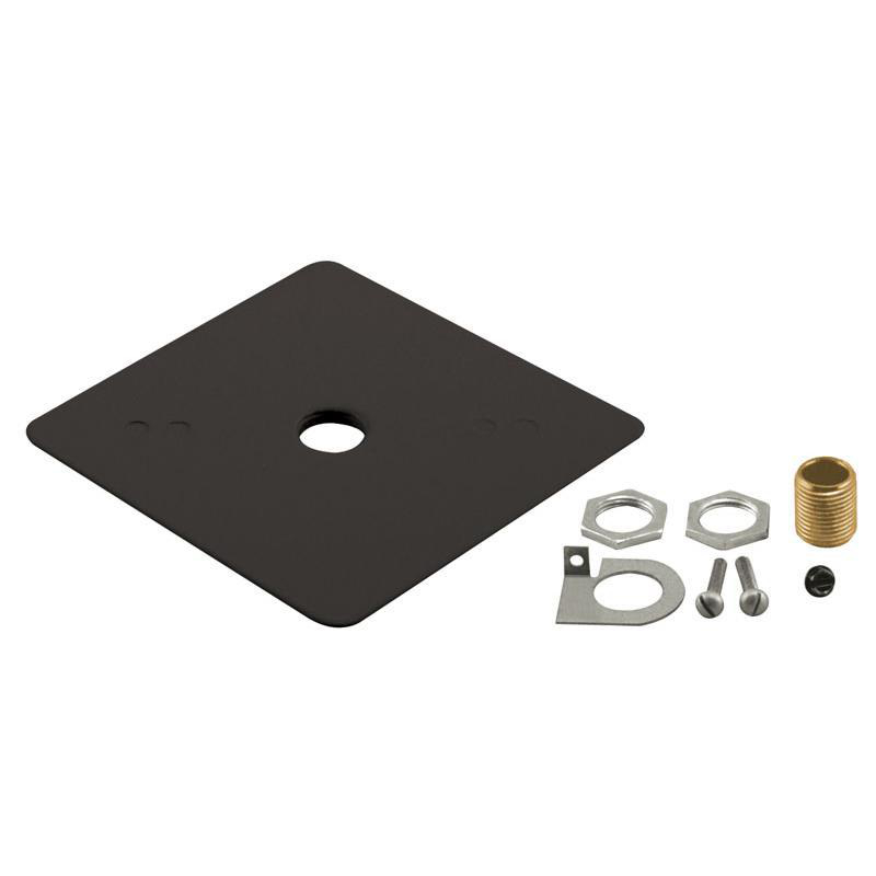 Product image for Cover f/outlet box square black 4x4"